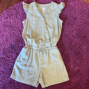 Wonder Nation army green romper jumpsuit M (7-8)​​